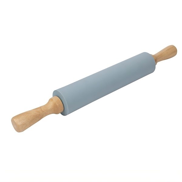 Silikona virtuves mīklas rullis 38 cm - pelēks