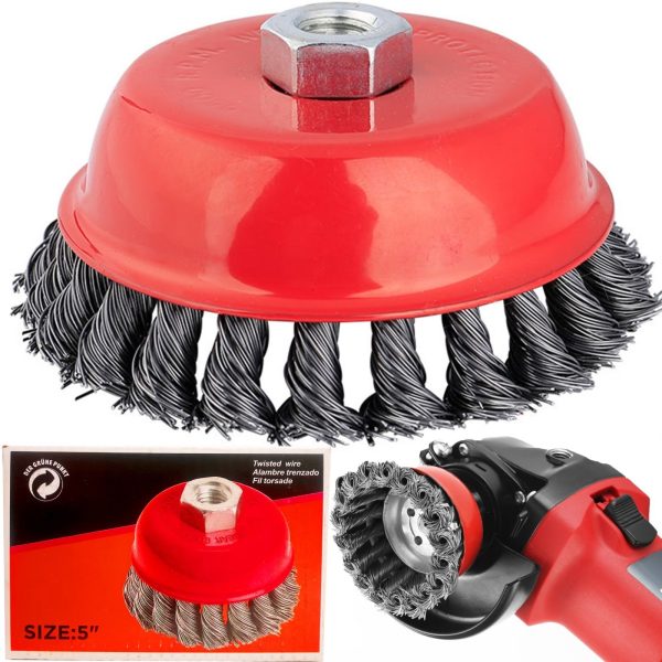 Stiepļu birste skrūvgriezim/urbim, diametrs 130 mm