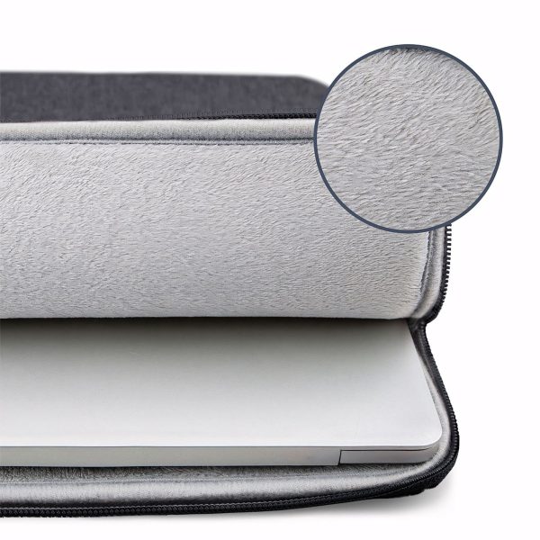 Mīksts maciņš 14-15,6 collu klēpjdatoram - pelēks