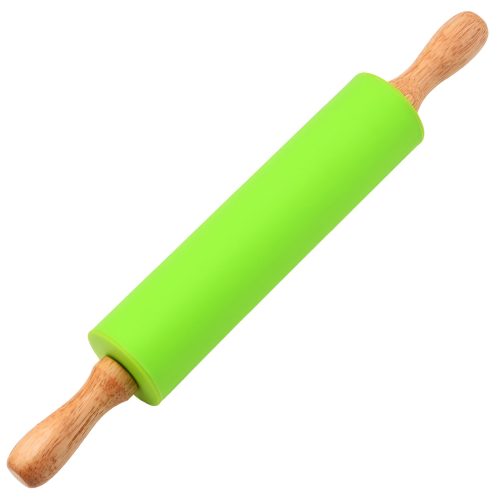 Silikona virtuves mīklas rullis 38 cm - zaļš