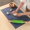 Silikona virtuves mīklas rullis 38 cm - zaļš