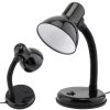 Regulējama skolas galda lampa E27 220 V - melna