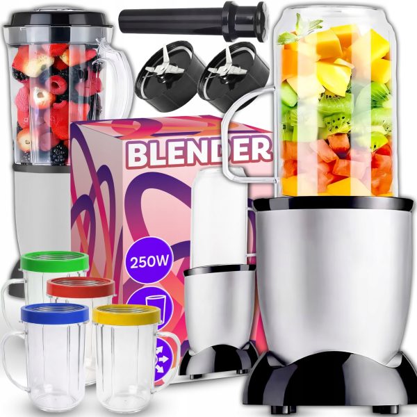 Sulu spiedes blenderis ar 4 tasīšu sulu spiedes funkciju, 250 W