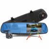 Automašīnas DVR ar atpakaļskata kameru spogulī FULL HD TF