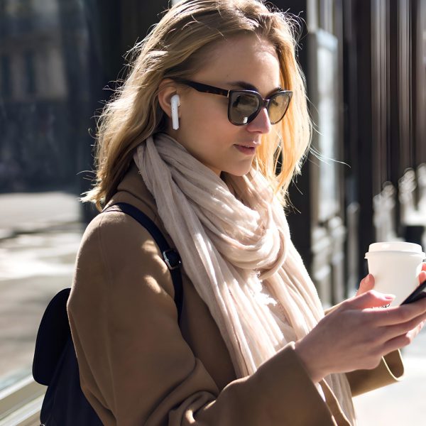 BT i7s bezvadu austiņas ar barošanas bloka funkciju - baltas