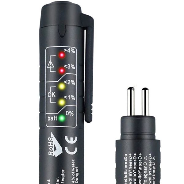 DOT 3/4/5/5.1 LED bremžu šķidruma mērītāja testeris