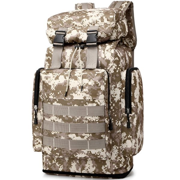 Militārā taktiskā izdzīvošanas mugursoma 50 l - smilšu