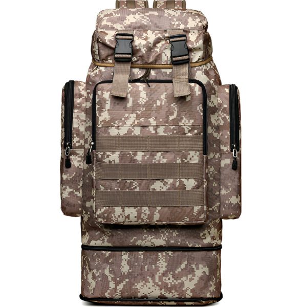 Militārā taktiskā izdzīvošanas mugursoma 50 l - smilšu