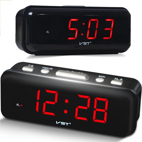 Elektroniskais modinātājpulkstenis ar LED modinātāju