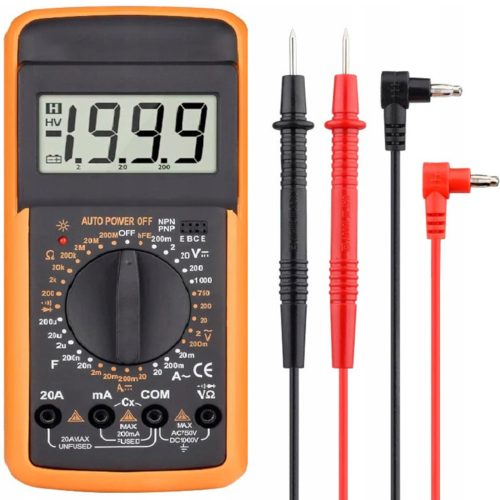 Digitālais multimetrs, strāvas sprieguma pretestības LCD mērītājs