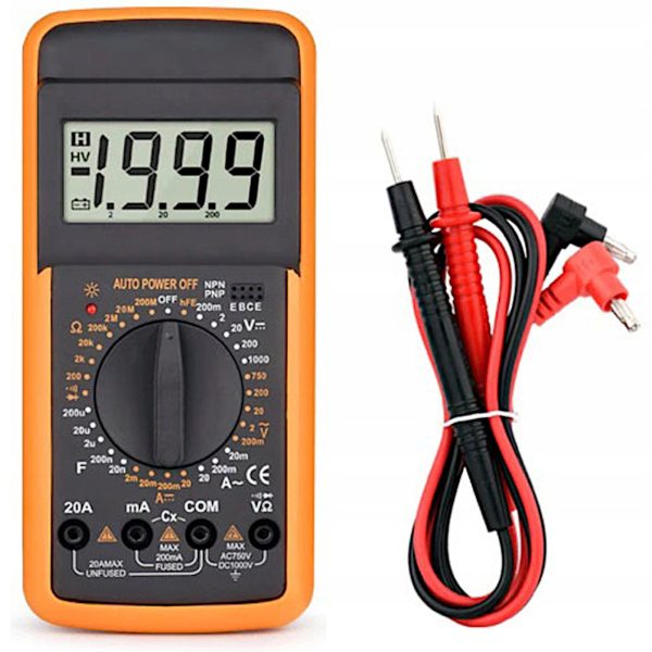 Digitālais multimetrs, strāvas sprieguma pretestības LCD mērītājs