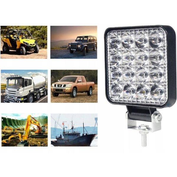 Halogēna darbnīcas darba lampa 16 LED 48 W