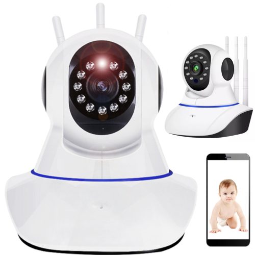 1029993-1-kamera-wewnetrzna-niania-do-monitoringu-z-detekcja-retoo-hurtownia-dropshipping.jpg Iekštelpu novērošanas kamera ar kustības detektoru, Wi-Fi rotāciju