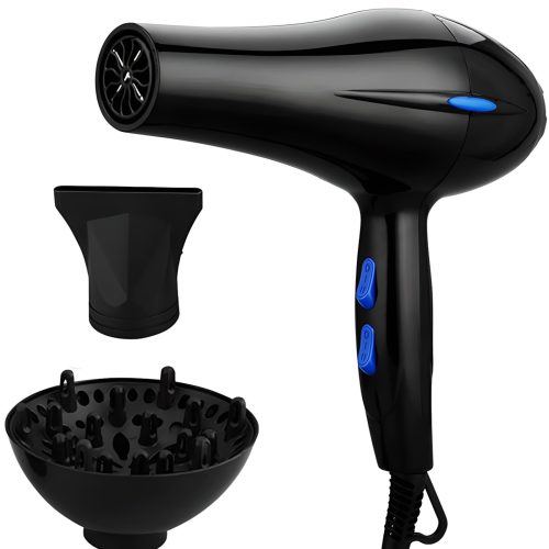 Jonizēts matu fēns ar aukstu gaisu, 2 uzgaļiem, 900 W