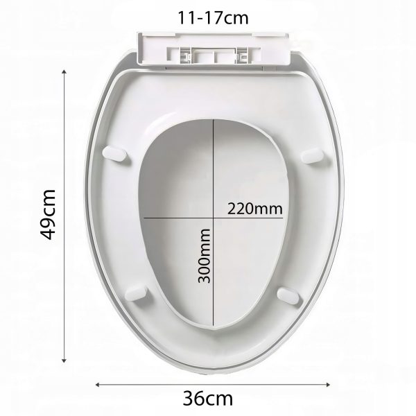 Universāls tualetes poda sēdeklis ar mīkstu aizvēršanas vāku