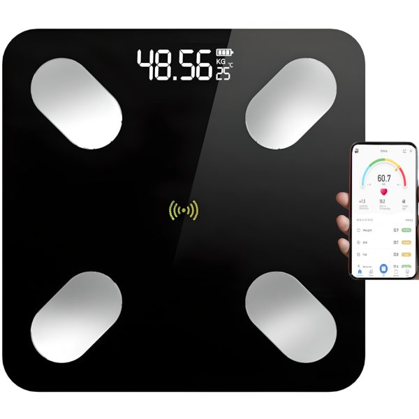 Viedie Bluetooth vannas istabas analītiskie svari līdz 180 kg LCD