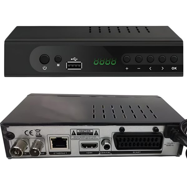 Virszemes TV uztvērēja dekoders DVB-T2 HDMI USB