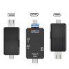 5 vienā SD TF karšu lasītājs USB-A USB-C microUSB