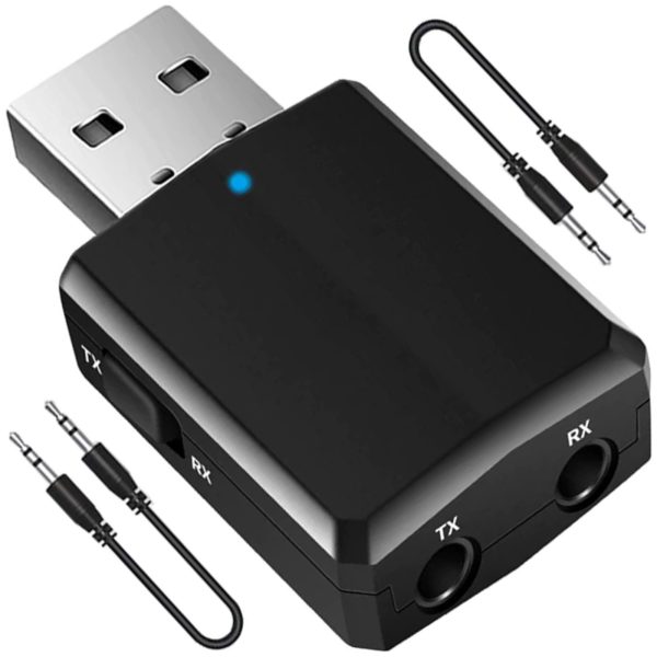 Bluetooth AUX USB audio uztvērējs un raidītājs