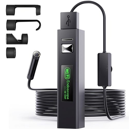 Endoskopa kamera tālrunim 8 LED 4 padomi Full HD Wi-Fi Android iOS