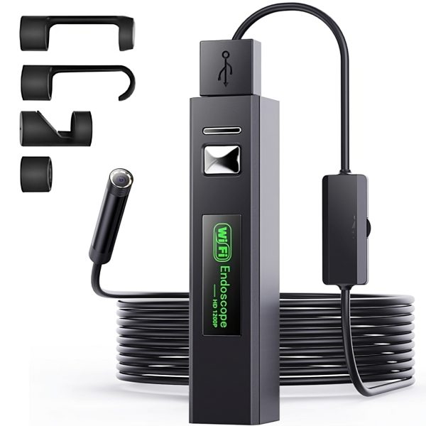 Endoskopa kamera tālrunim 8 LED 4 padomi Full HD Wi-Fi Android iOS