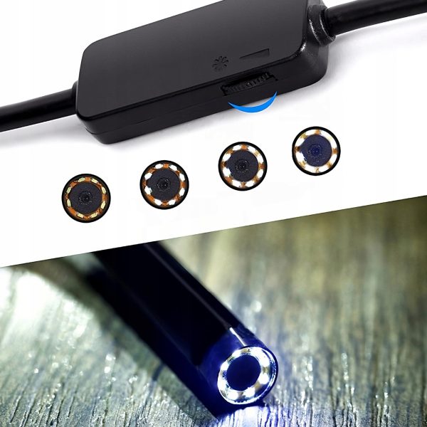 Endoskopa kamera tālrunim 8 LED 4 padomi Full HD Wi-Fi Android iOS