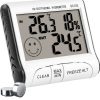 Meteoroloģiskā stacija ar termometru, higrometru, zondi -10-50C LCD