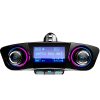 8-in-1 Bluetooth automašīnas FM raidītājs TF/SD LCD cigarešu šķiltavas ligzdai
