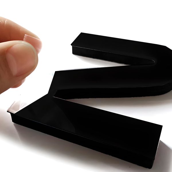 Moderns 3D sienas pulkstenis, XXL, pašlīmējošs, diametrs 70-130 cm - melns