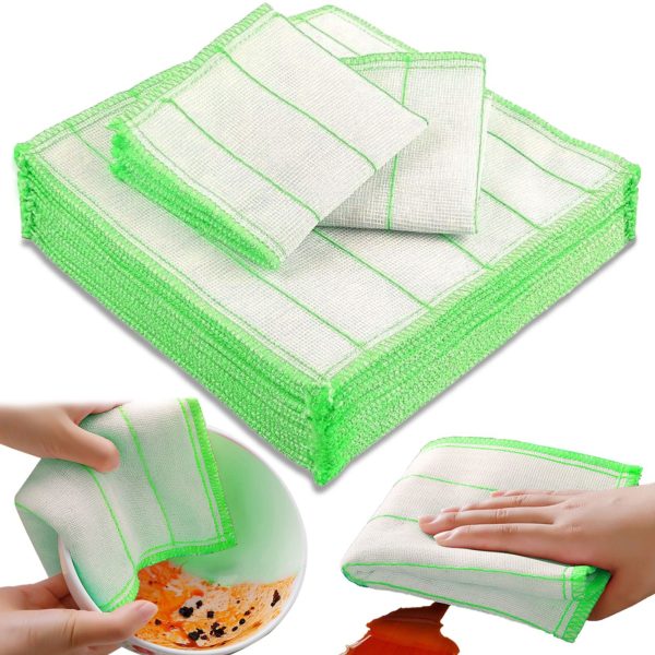 Kokvilnas virtuves lupatiņas 35 x 30 cm - 10 gabalu komplekts