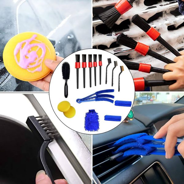 Automašīnas tīrīšanas piederumu komplekts - 15 gab.
