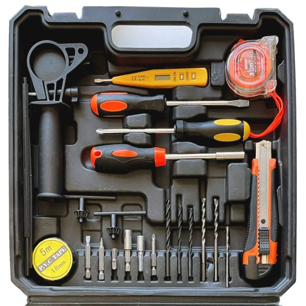 1030100-2-zestaw-narzedzi-z-wiertarka-udarowa-mlotek-kombine-retoo-hurtownia-dropshipping.jpg Instrumentu komplekts ar triecienurbjmašīnu, āmuru, knaiblēm, urbi 550 W - 37 gab.