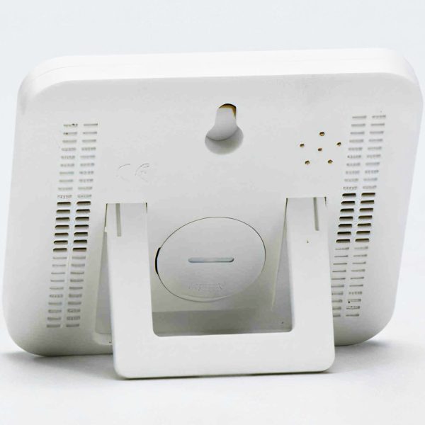 Stāvvietas termometrs-hidrometrs ar LCD modinātāju