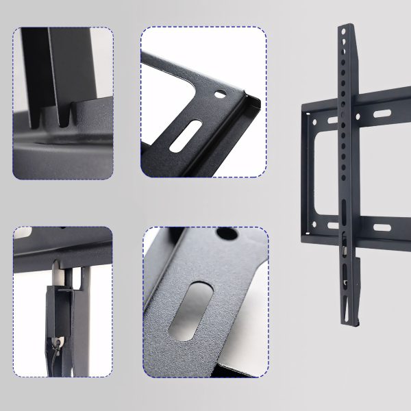 Televizora sienas stiprinājums, regulējams līdz 75 kg, 40–80 collas