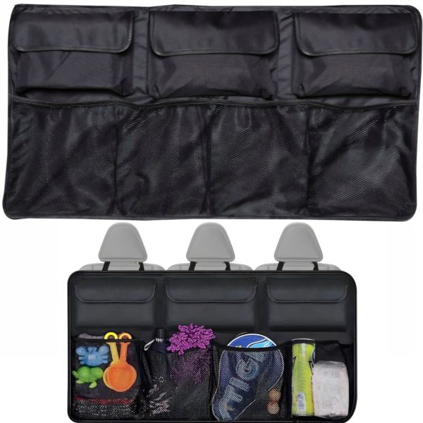 Automašīnas bagāžnieka organizators ar 4 nodalījumiem un 3 kabatām