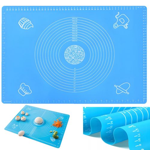 Silikona mīklas paklājiņš ar mērlenti 65 x 45 cm