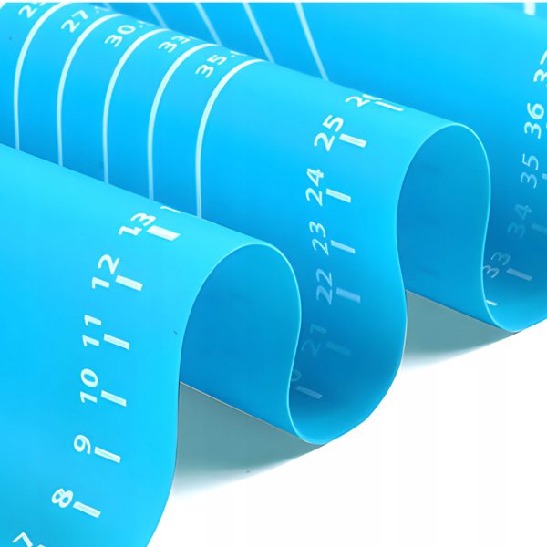 Silikona mīklas paklājiņš ar mērlenti 65 x 45 cm