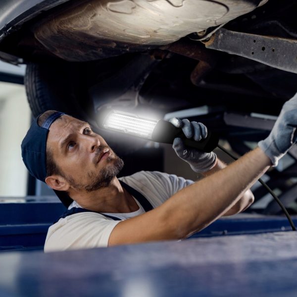 Kanāla darbnīcas lampa ar magnētisko āķi 80 LED