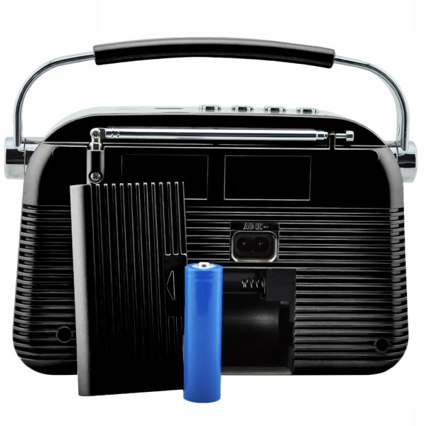 Pārnēsājams FM virtuves darbnīcas radio, darbināms ar elektrotīklu, darbināms ar baterijām