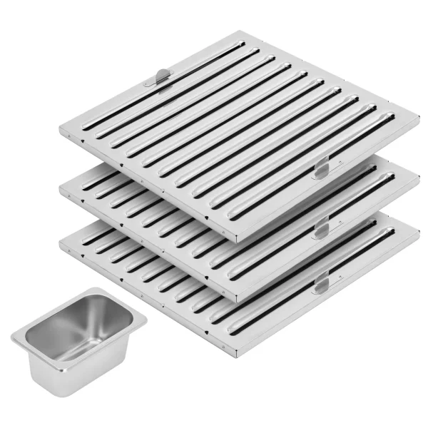 10013435-5.jpg Gastronomiskais tvaika nosūcējs ar motoru un apgaismojumu STEEL 160 cm 1500 m3/h 250 W