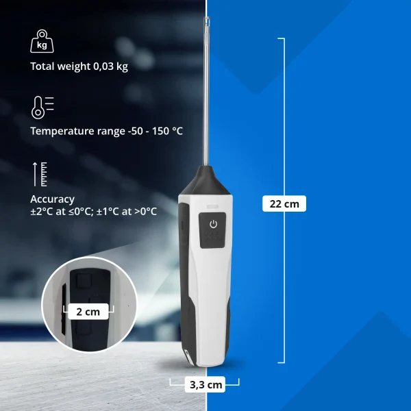 Elektroniskais servisa termometrs tarmopara K Bluetooth -50 - 150 C