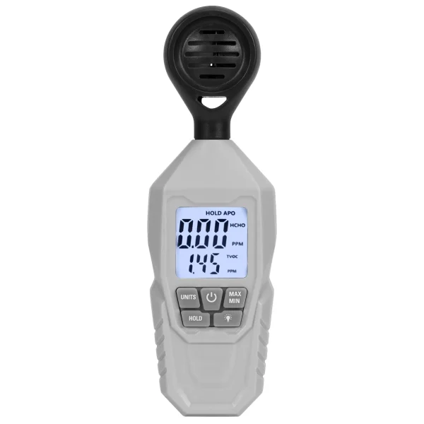 TVOC HCHO gaisa kvalitātes mērītājs no 0,01 mg/m3