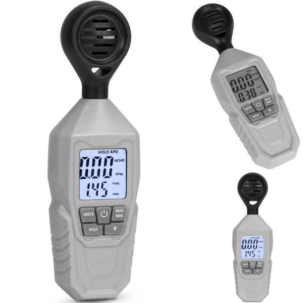 TVOC HCHO gaisa kvalitātes mērītājs no 0,01 mg/m3