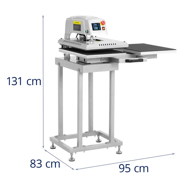 Dubultā pneimatiskā siltuma pārneses prese 40x60 cm 2600 W