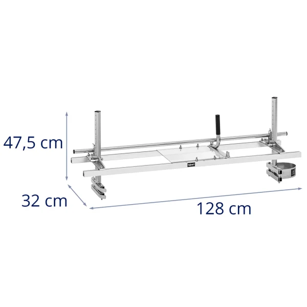 10090674-4.jpg Pārnēsājama zāģētava benzīna ķēdes zāģiem līdz 122 cm / 48 collām, platums 112 cm