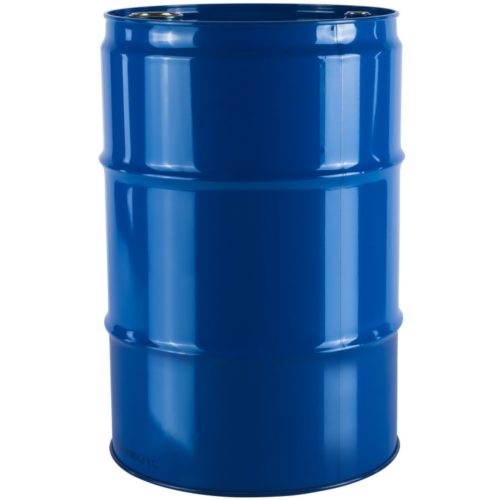 Tērauda metāla muca TH 216,5L ar rievām, 3/4" un 2" caurumiem vākā - tumši zila
