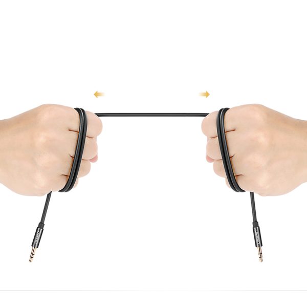 AV119 audio kabelis ar mini ligzdu 3,5 mm, 5 m - melns