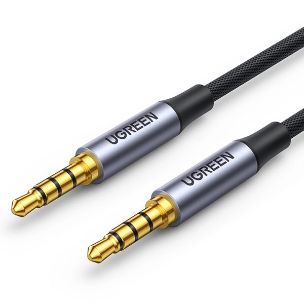 Audio kabelis mini ligzda 3,5 mm - mini ligzda 3,5 mm 1 m - pelēks