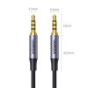 Audio kabelis mini ligzda 3,5 mm - mini ligzda 3,5 mm 1 m - pelēks