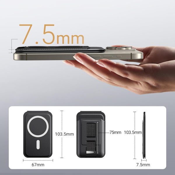 1027165-3-portfel-na-karty-magnetic-wallet-magsafe-z-podstaw-ugreen-hurtownia-dropshipping.jpg Magnētiskā maka MagSafe ar statīvu un gredzenu uz pirksta - melna